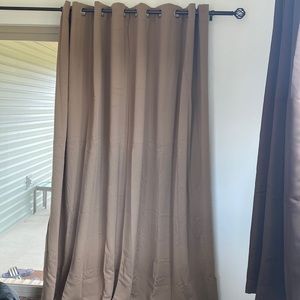 brand-new sun zero sliding door curtain panel with guide